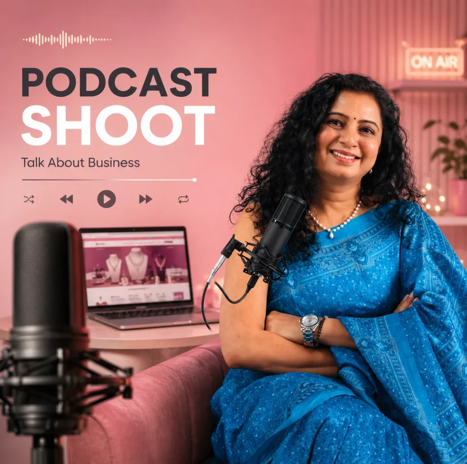 A Divine Podcast shoot Mockup By Flyingbees