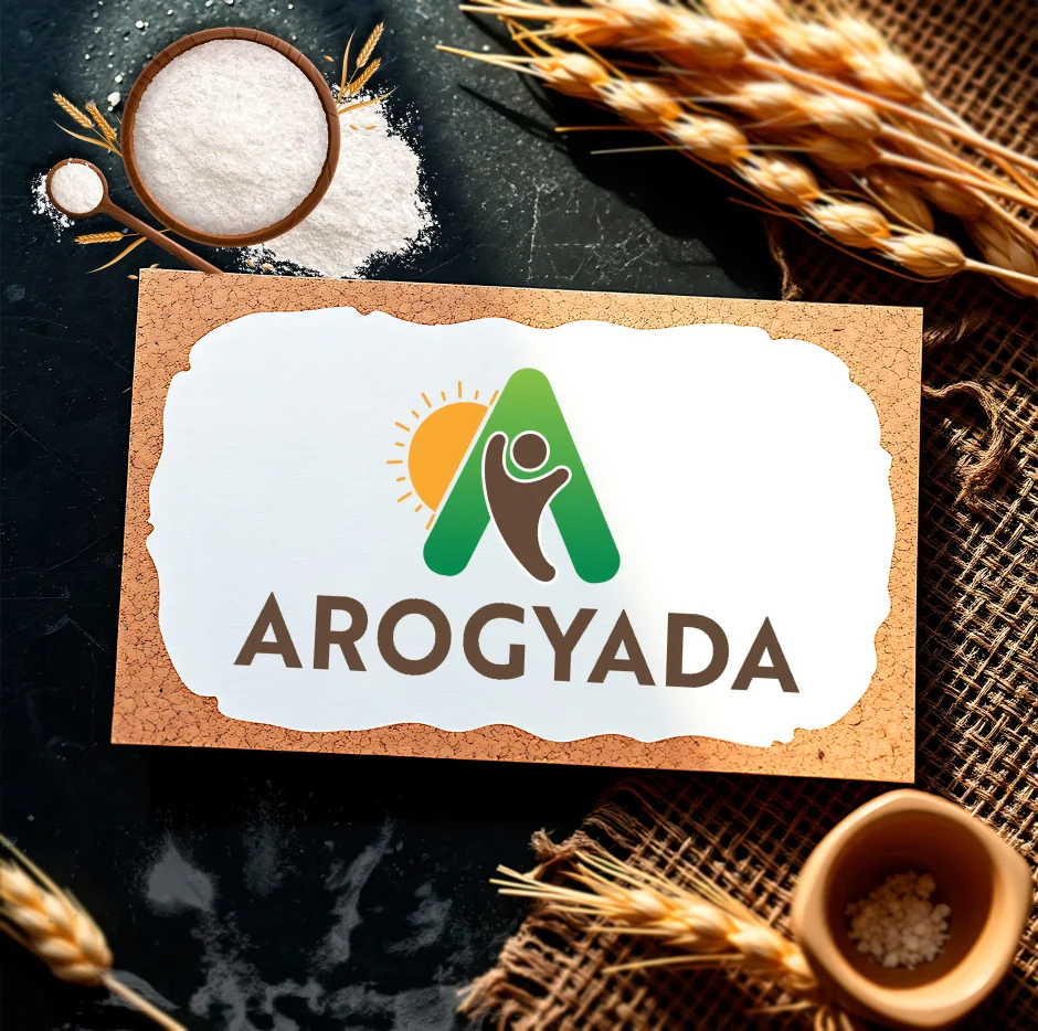 Arogyada logo mockup by flyingbees