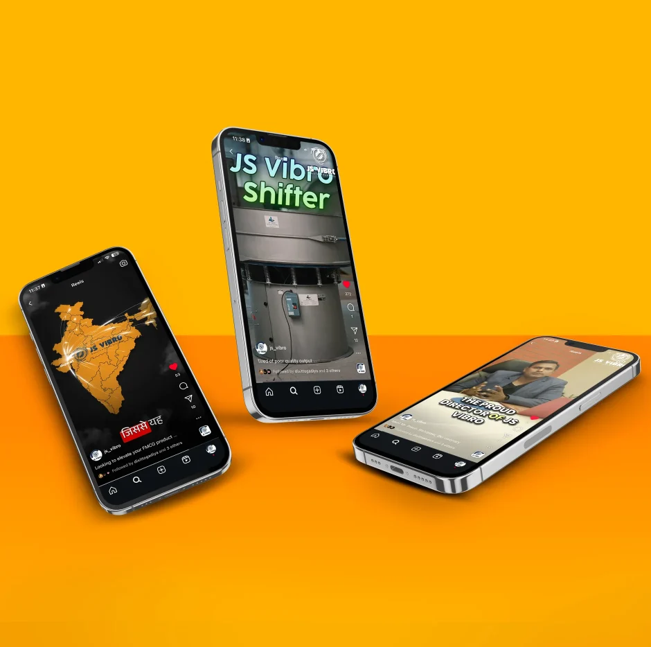 Js Vibro social media Reel Mockup by flyingbees