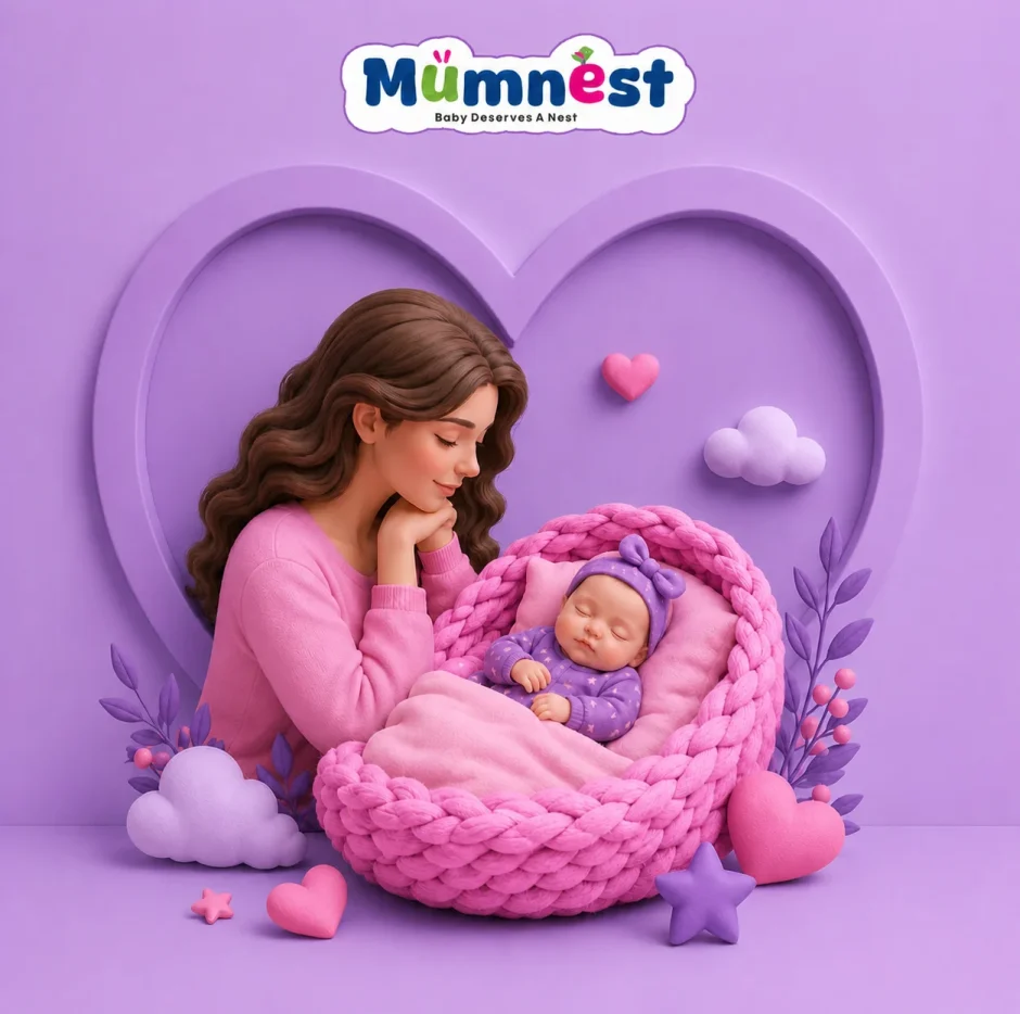 Mumnest brand name suggestion Mockup by flyingbees