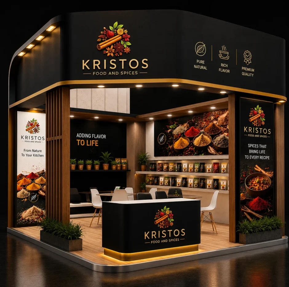 kristos exhibition and marketing materials Mockup By Flyingbees
